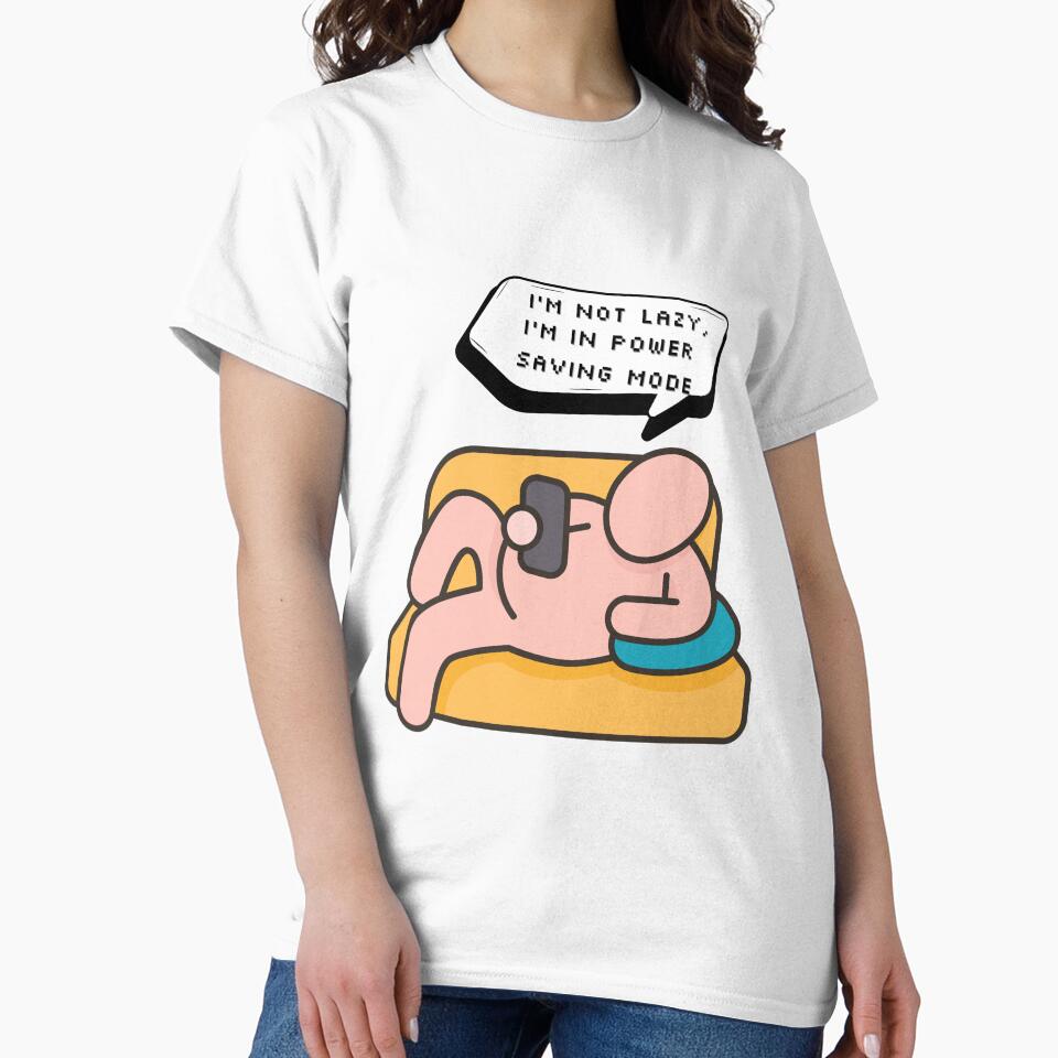 I'm not lazy, I'm in power saving mode | Pixel Style by CircinusStore T-Shirts, Hoodie, Sweatshirt (Image 2)