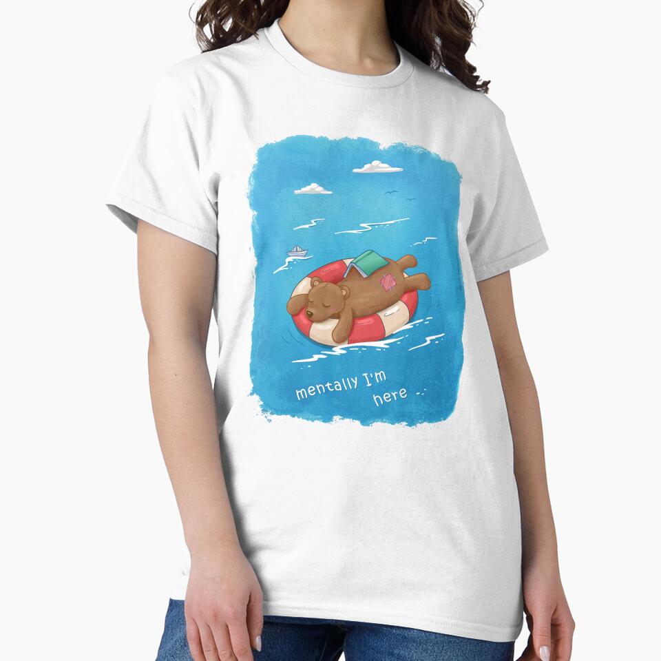 Mentally I'm Here by -DearTreehouse- T-Shirts, Hoodie, Sweatshirt | BlankRebels.com (Image 2)