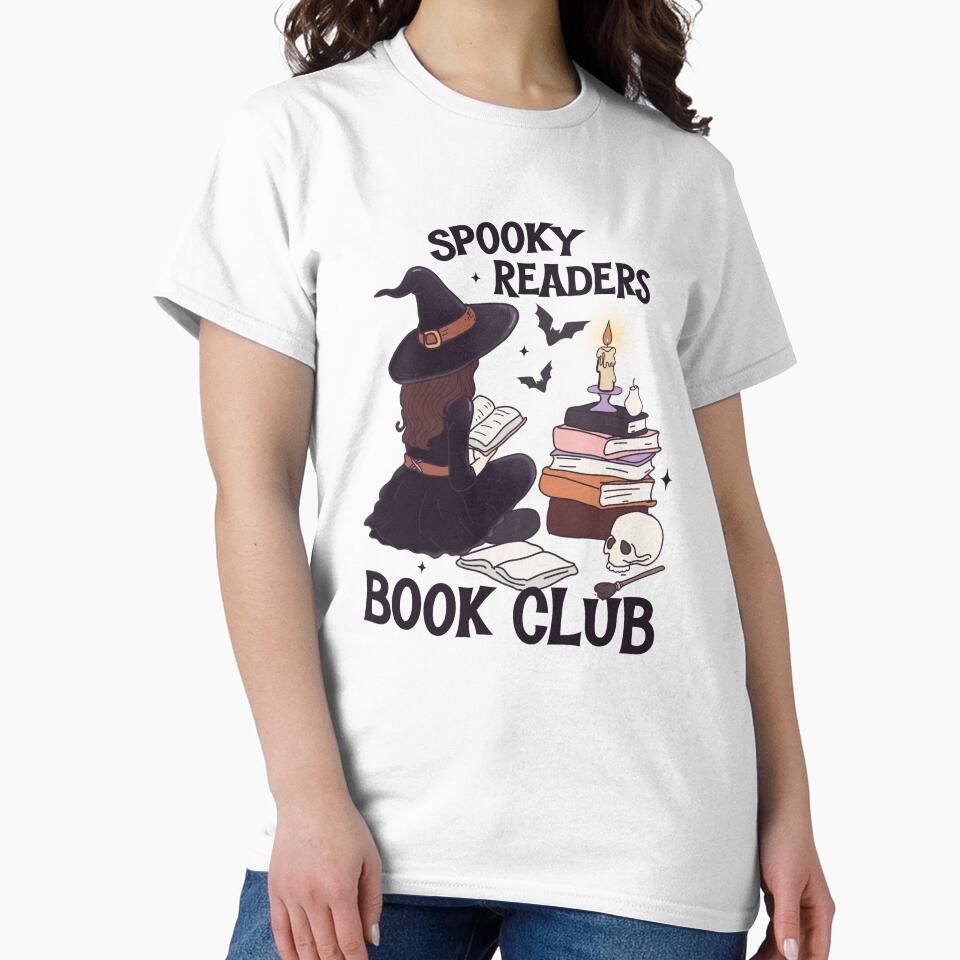 Spooky Readers Book Club Halloween Bookish Book Lover by BookWishEra T-Shirts, Hoodie, Sweatshirt | BlankRebels.com (Image 2)