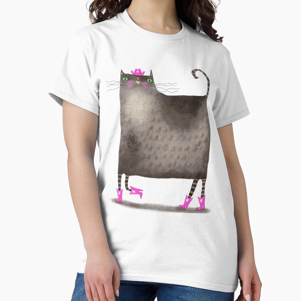 Tabby Cowboy Cat by poket.piktures T-Shirts, Hoodie, Sweatshirt | BlankRebels.com (Image 2)