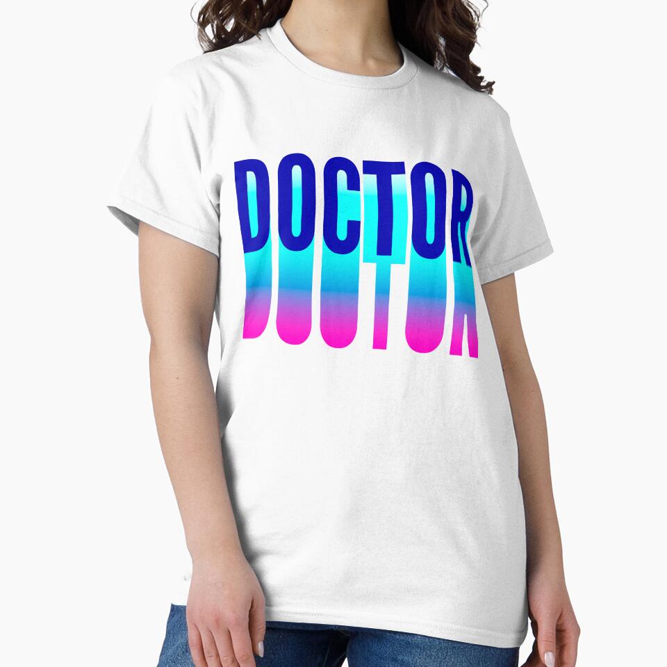 Doctor With Long Gradient Shadow by SVPOD T-Shirts, Hoodie, Sweatshirt | BlankRebels.com (Image 2)