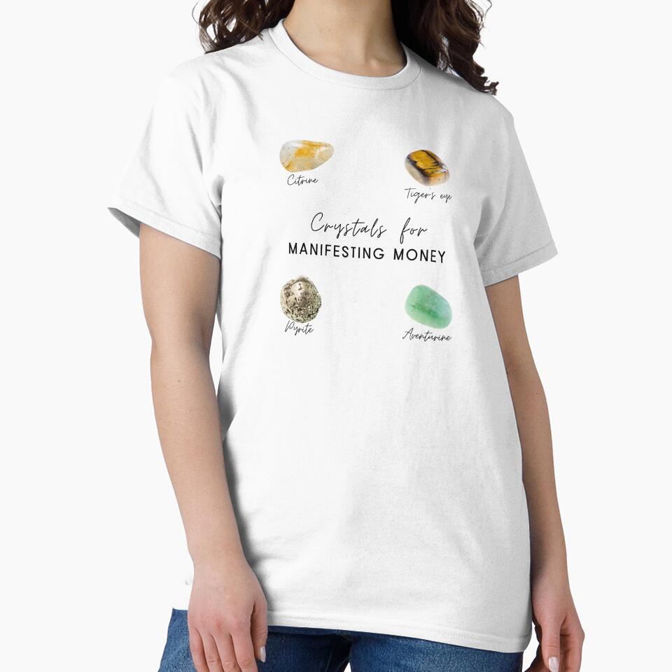 Crystals for Manifesting Money by mooneko T-Shirts, Hoodie, Sweatshirt | BlankRebels.com (Image 2)