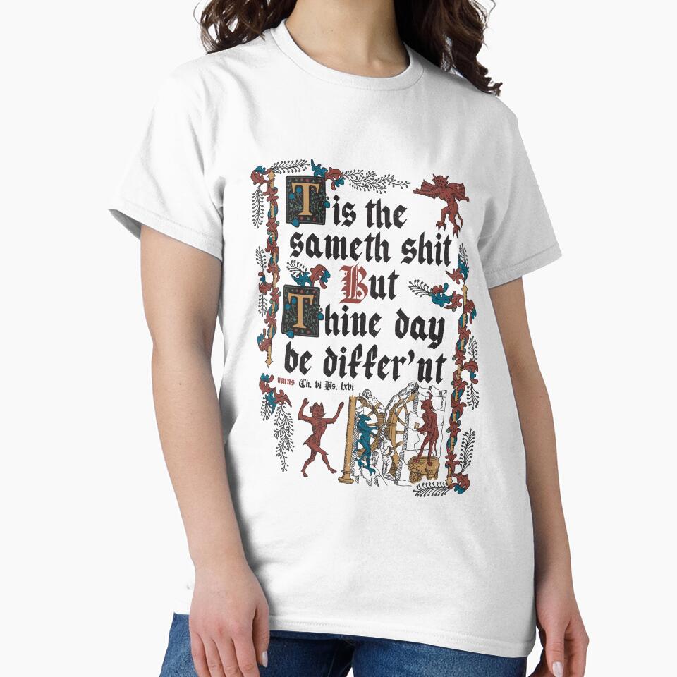 Same Shit Medieval Style - funny retro vintage English history by Nemons T-Shirts, Hoodie, Sweatshirt (Image 2)