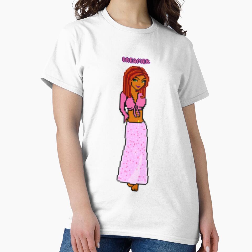 Dollz Mania Pixelated Doll 2000s Brown Hair Dreamer T-Shirts, Hoodie, Sweatshirt