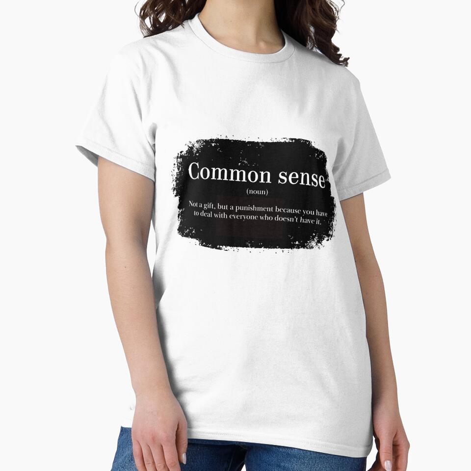 Common sense is an option by Lof-Sau T-Shirts, Hoodie, Sweatshirt | BlankRebels.com (Image 2)