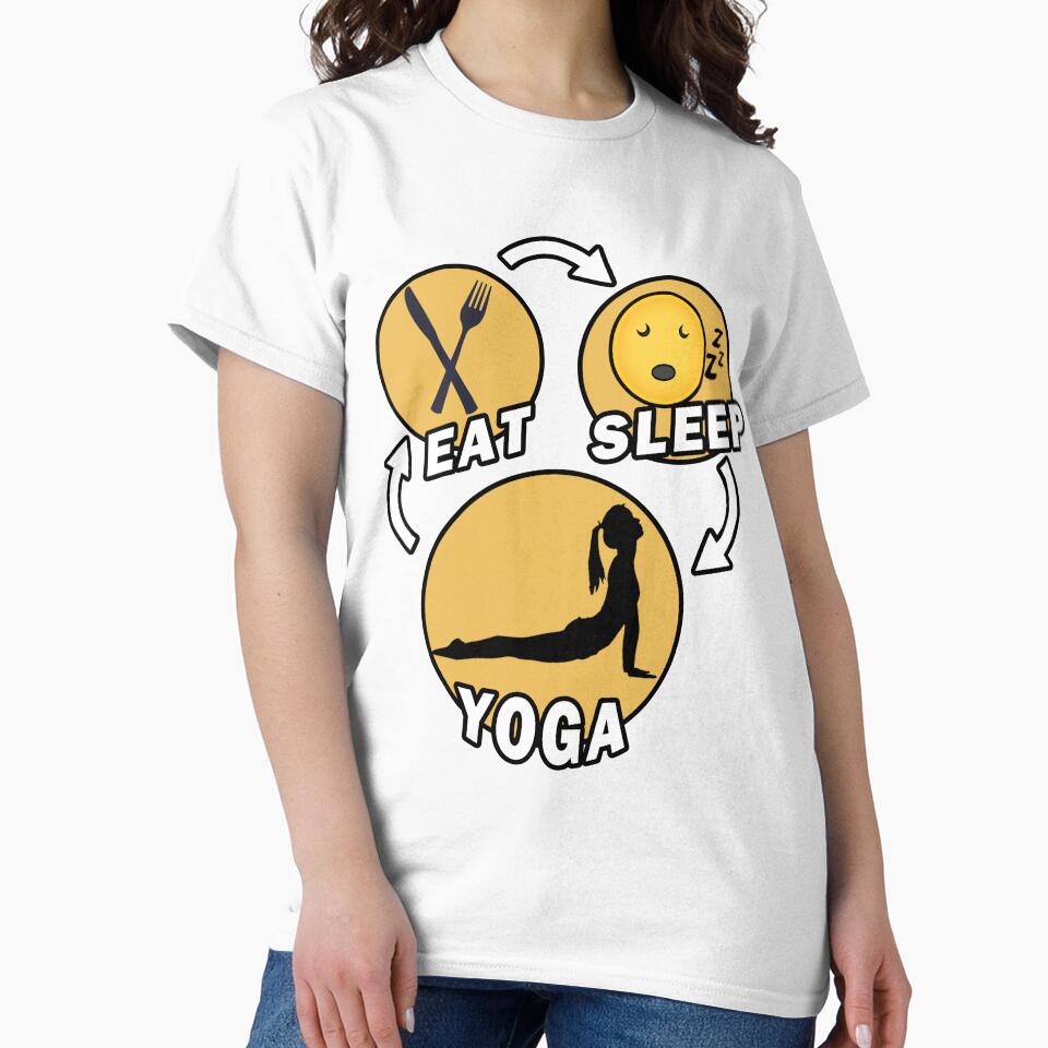 Eat Sleep Yoga Repeat by teledesign