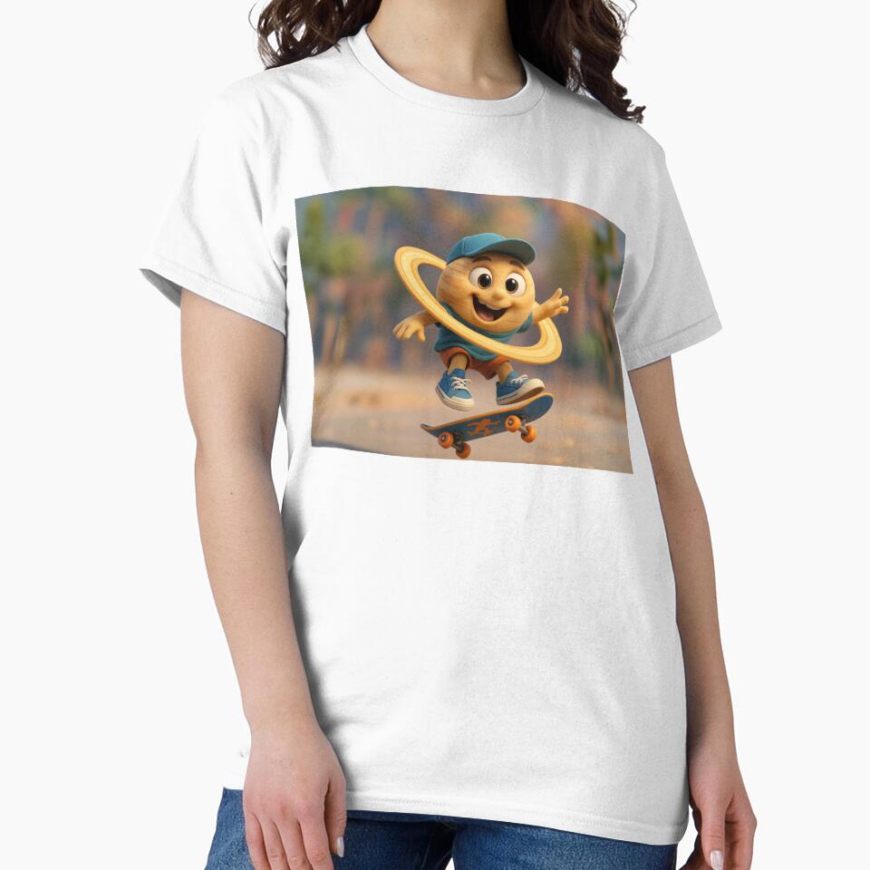 Skater Planet Saturn by Sillytoe T-Shirts, Hoodie, Sweatshirt | BlankRebels.com (Image 2)
