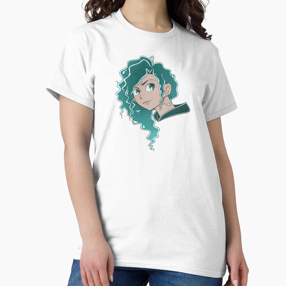 Wavy-Haired Manga Girl by kabocha-chan T-Shirts, Hoodie, Sweatshirt | BlankRebels.com (Image 2)