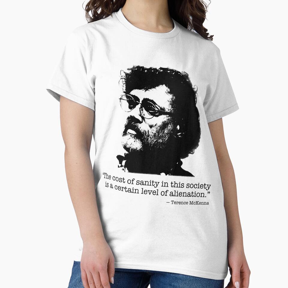 Terence McKenna t-shirt by Melisa  Redondo