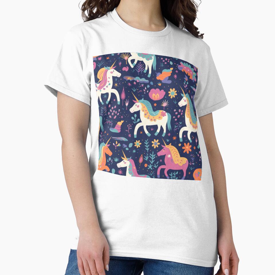 Whimsical Unicorn #1 by WildWho T-Shirts, Hoodie, Sweatshirt | BlankRebels.com (Image 2)