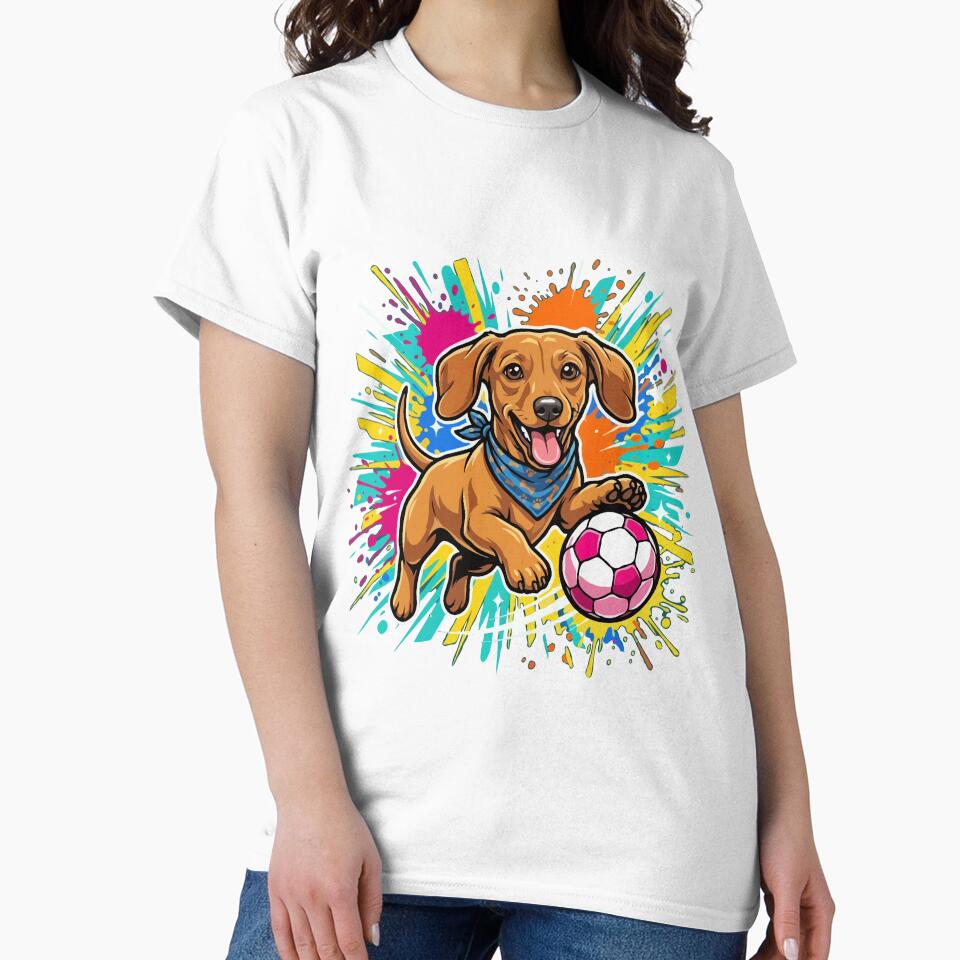 Dachshund Soccer Dog – Cute Football Puppy Gift for Dog Lovers by The Real Life Symphony