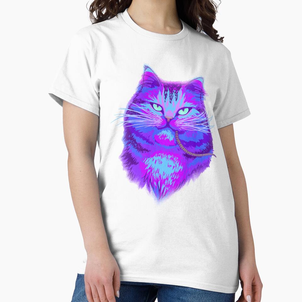 Cheeky grinning tabby cat with mouse - Funny colorful design for meowy cat lover by Scolliecat T-Shirts,... (Image 2)