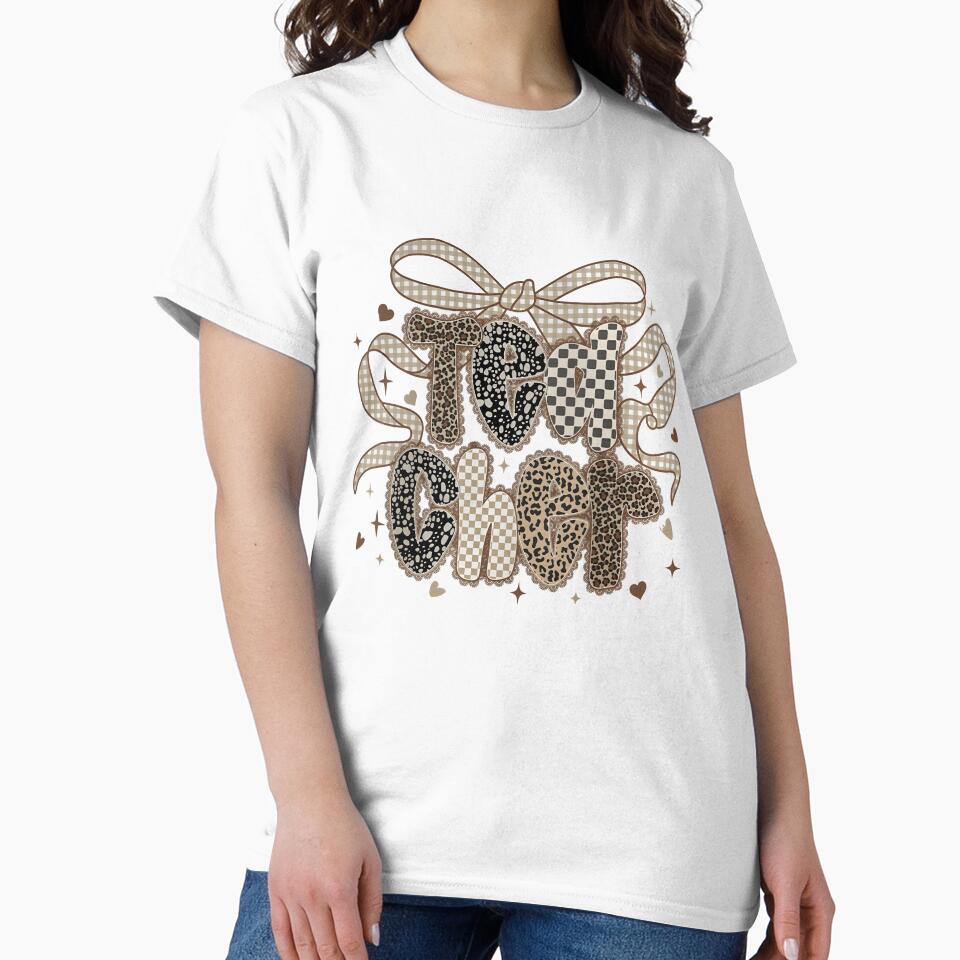 Coquette Leopard Teacher by Denniscarter T-Shirts, Hoodie, Sweatshirt | BlankRebels.com (Image 2)