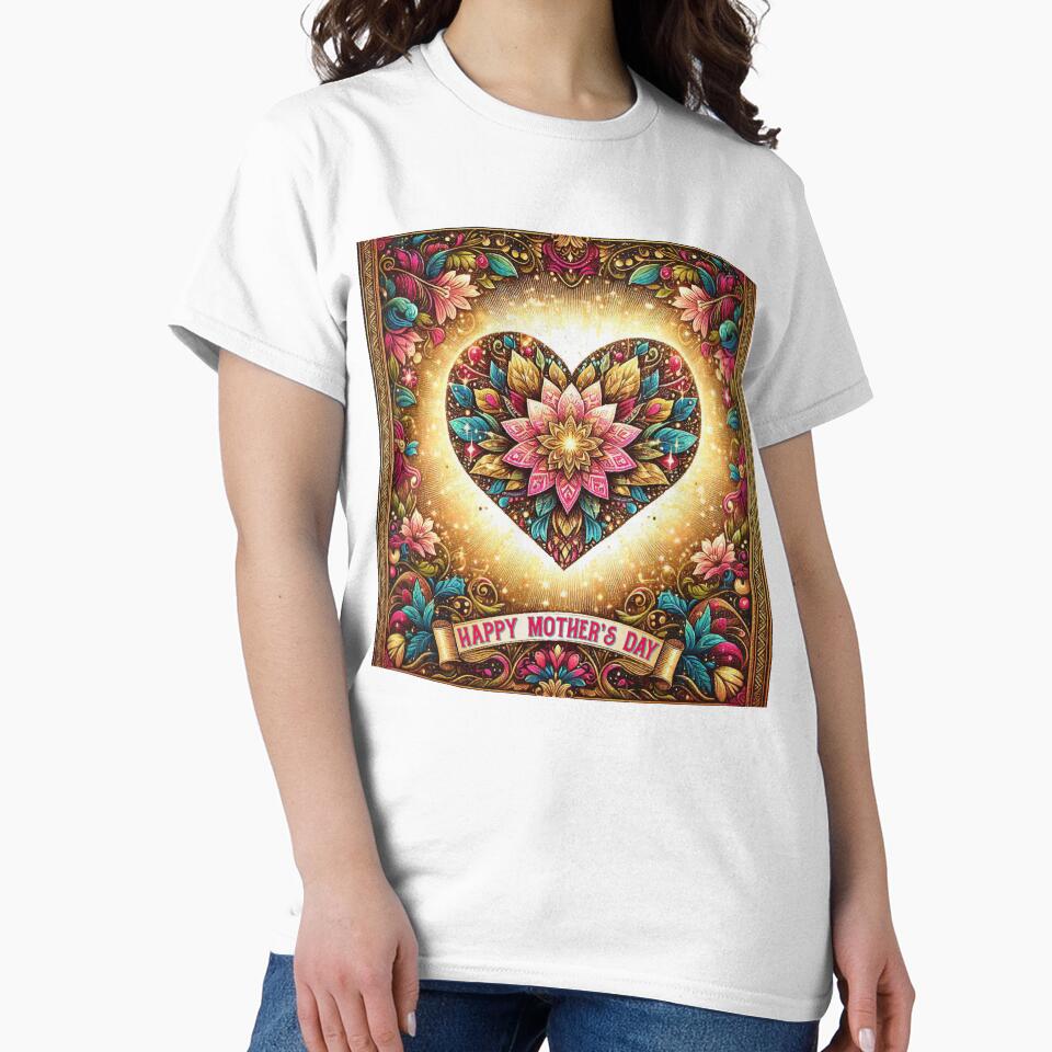 Mothers Day Gift outer glow Heart flower Floral by Illuministique T-Shirts, Hoodie, Sweatshirt | BlankRebels.com (Image 2)