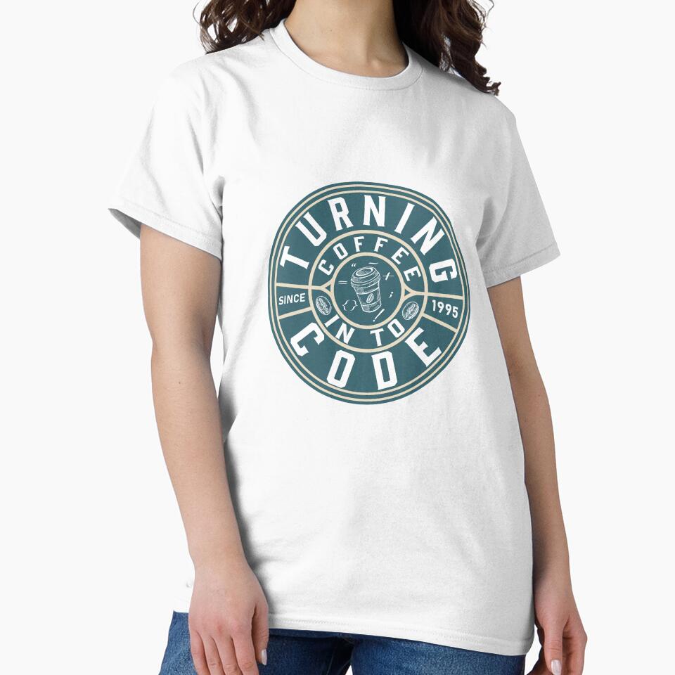 Turning coffee into code since 1995 by Code  Monkeys T-Shirts, Hoodie, Sweatshirt | BlankRebels.com (Image 2)