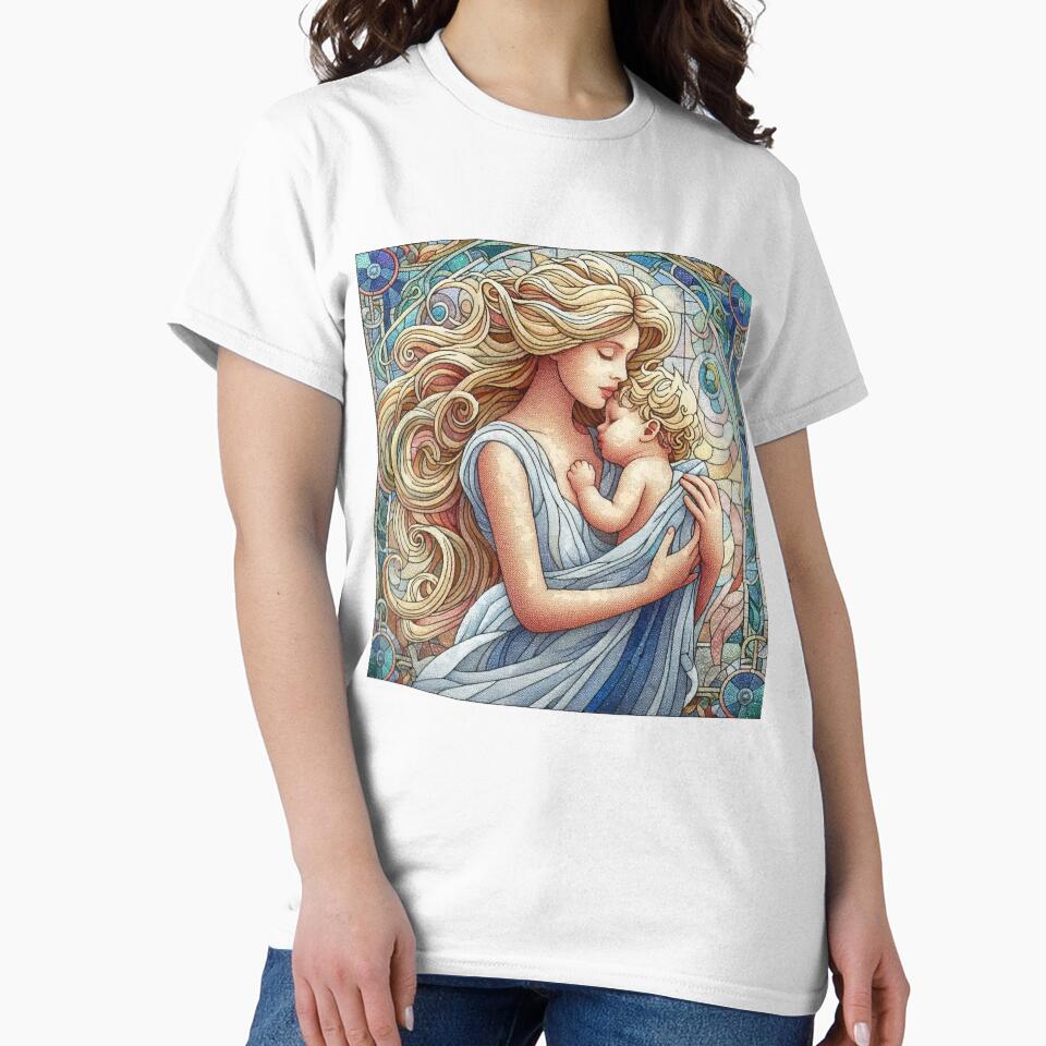Loving Mother and her Lovable Child Mothers Day by Illuministique T-Shirts, Hoodie, Sweatshirt | BlankRebels.com (Image 2)