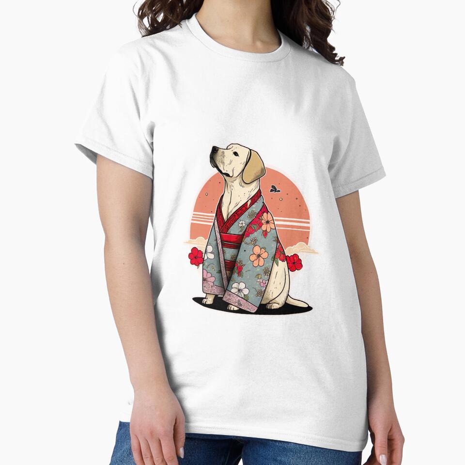 Ukiyo-e Labrador Retriever by KawaiiDogs T-Shirts, Hoodie, Sweatshirt | BlankRebels.com (Image 2)