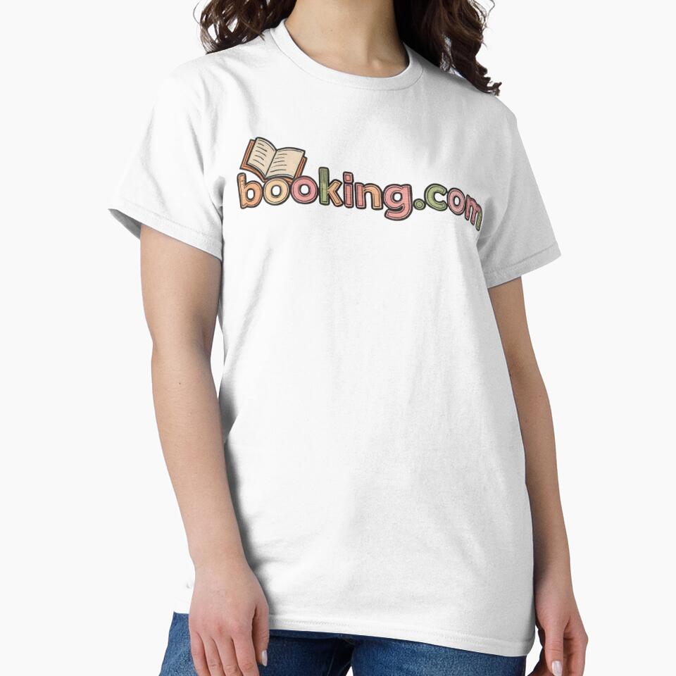 Book Lovers “Booking.com” Reading Logo – Cute Pastel Doodle Style by TeezOfMadness T-Shirts, Hoodie, Sweatshirt (Image 2)