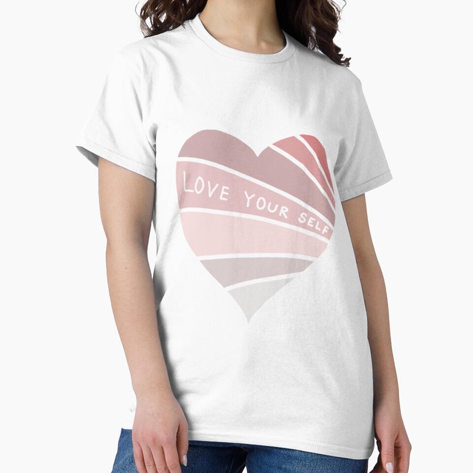 Love your self, inspirational life quote (colour palette , color palete) by Sanaura T-Shirts, Hoodie, Sweatshirt (Image 2)