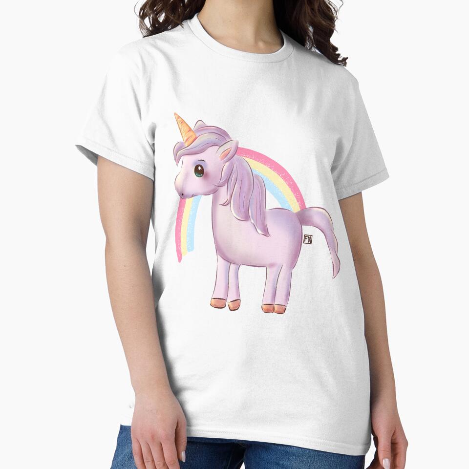 Unicorn | Unicorn lovers - Unicorn and Rainbow by FennyWijayaMomo T-Shirts, Hoodie, Sweatshirt | BlankRebels.com (Image 2)