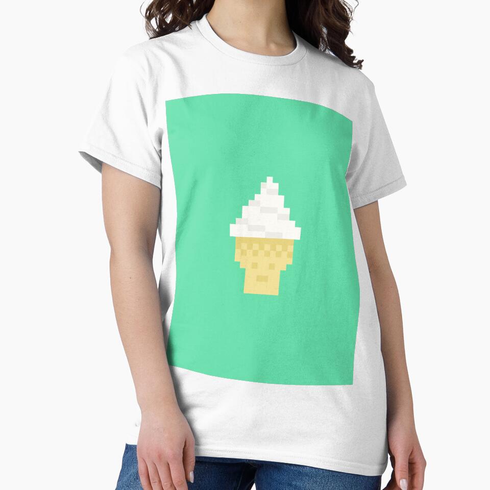 Cute Pixelios Ice cream - Vanilla by BlusparkStudio T-Shirts, Hoodie, Sweatshirt | BlankRebels.com (Image 2)