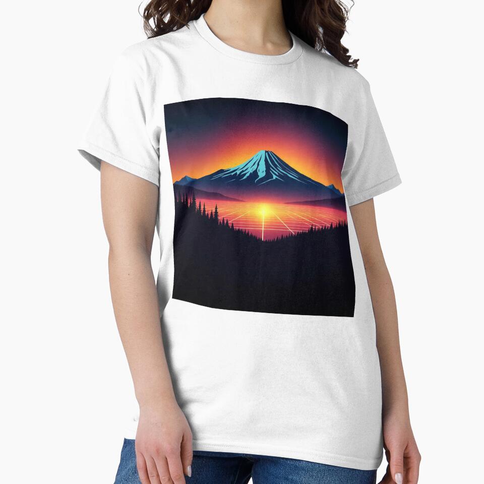 Colorful Mountain Peak | The Grid in Motion by Esterlane T-Shirts, Hoodie, Sweatshirt | BlankRebels.com (Image 2)