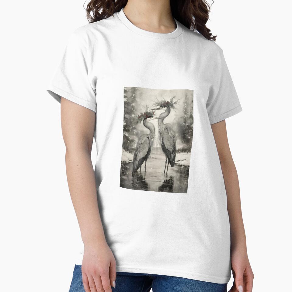Vintage Blue Heron Holiday by SnorkleSupply