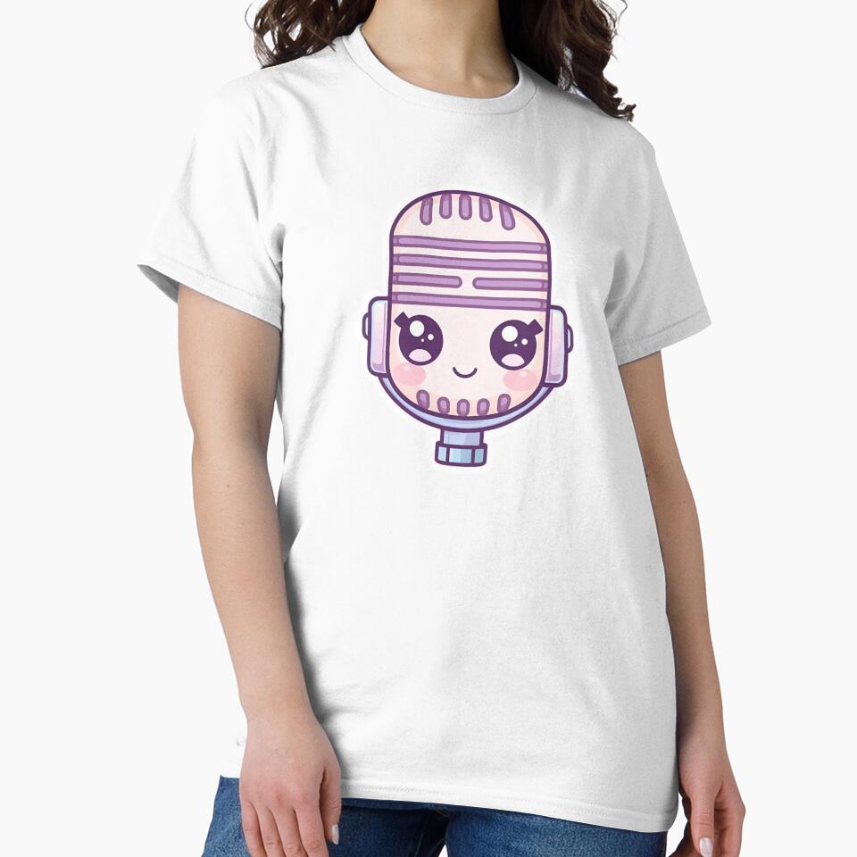 Kawaii Microphone Buddy — Pastel Cute Audio Tech Illustration by Smile-AlNo