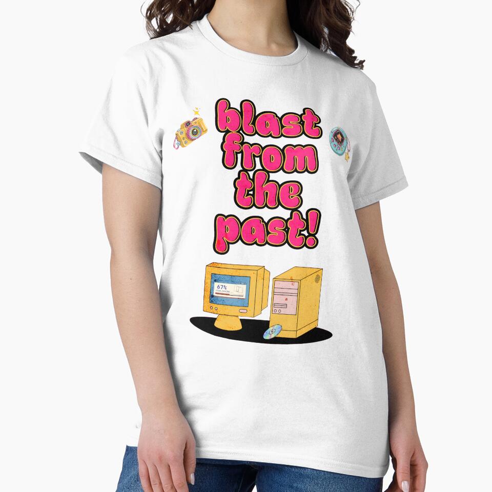 Retro 90s Computer Tee – Y2K 'Blast From The Past' Aesthetic by 90sForever