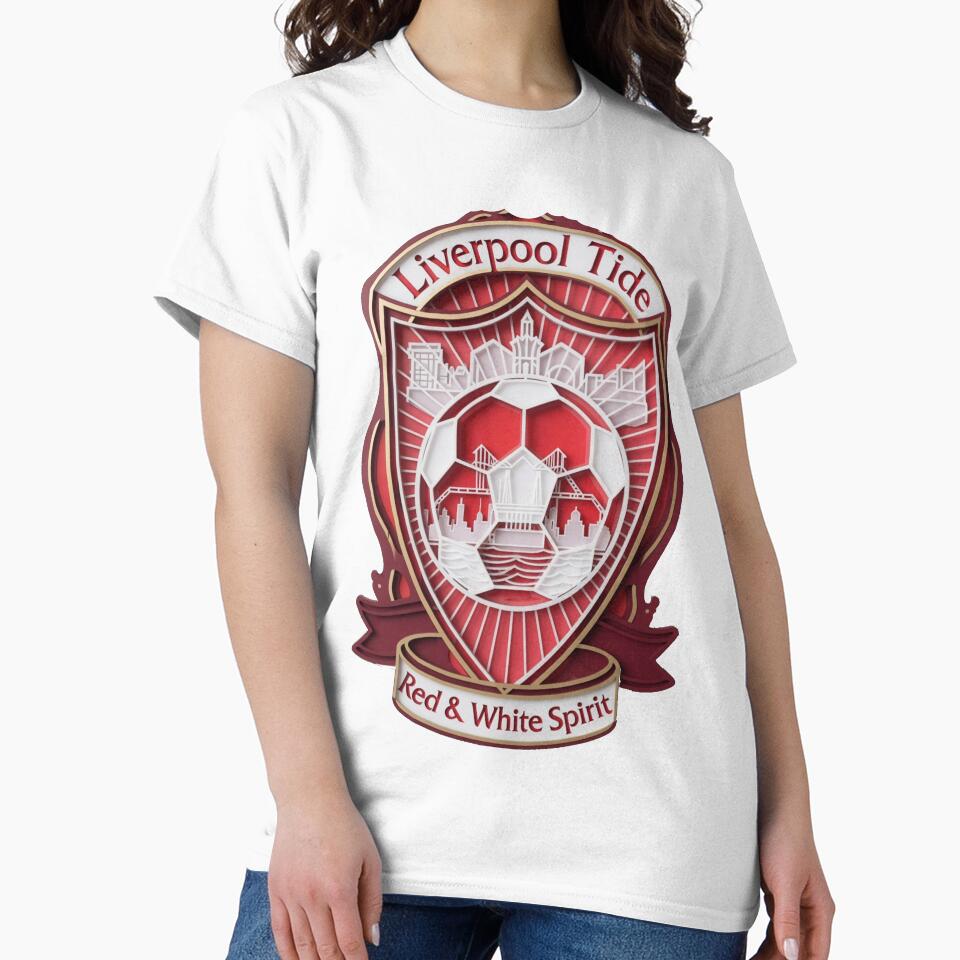 Liverpool Tide T Shirt, Red & White Spirit Mug, Soccer City Pride Gift by YMLux
