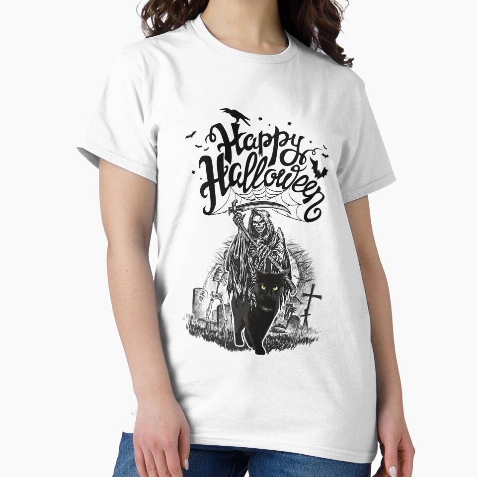 black cat halloween by Soofingscapes T-Shirts, Hoodie, Sweatshirt | BlankRebels.com (Image 2)