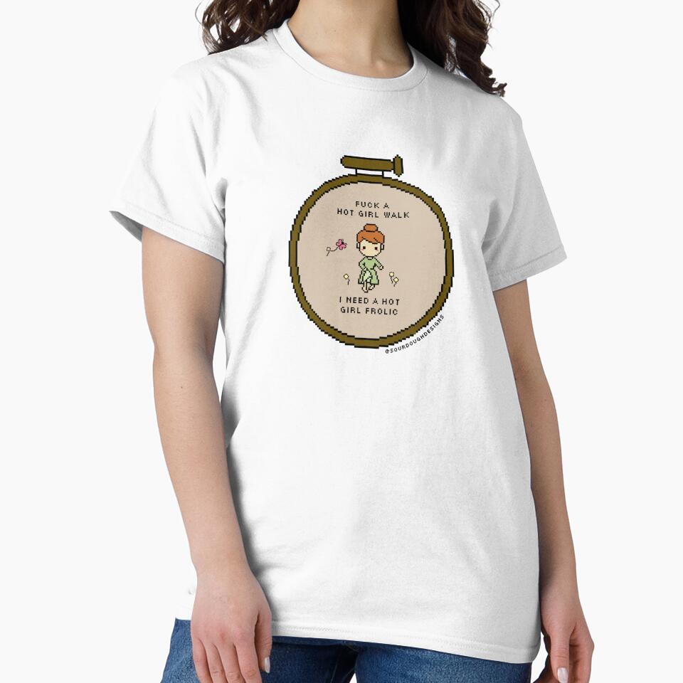 hot girl frolic - pixel art! by sourdough designs ૮ ˶ᵔ ᵕ ᵔ˶ ა T-Shirts, Hoodie, Sweatshirt | BlankRebels.com (Image 2)