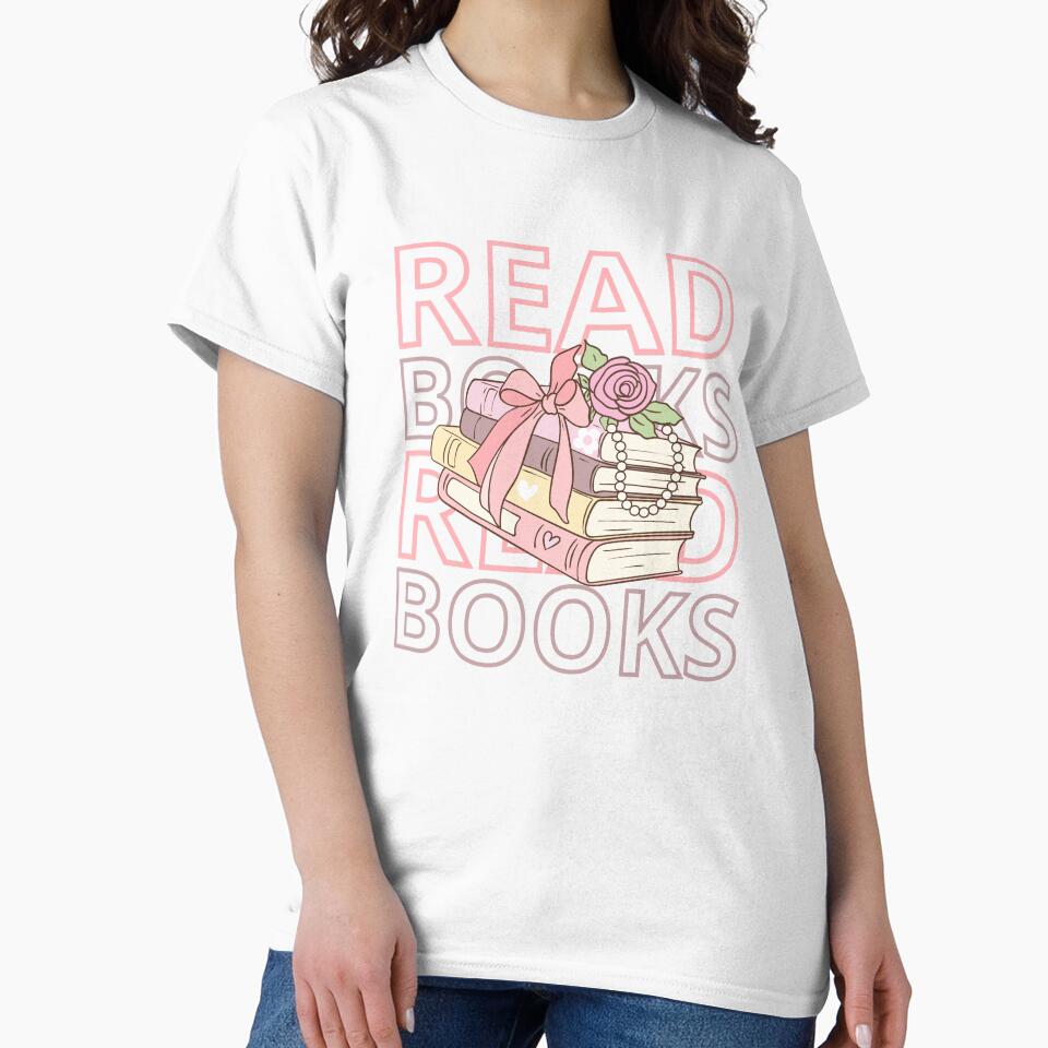 Read books, aesthetic reader by coloursforkids T-Shirts, Hoodie, Sweatshirt | BlankRebels.com (Image 2)
