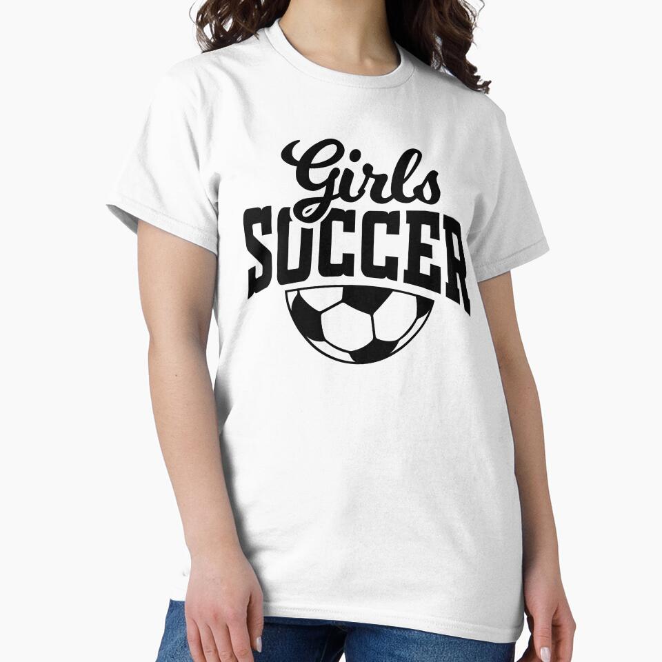 Cute Football Player, College Soccer Girl, Girls' Soccer by Singhe Design