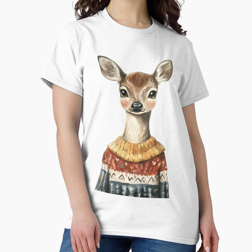 Cottagecore Deer by bapupa T-Shirts, Hoodie, Sweatshirt | BlankRebels.com (Image 2)
