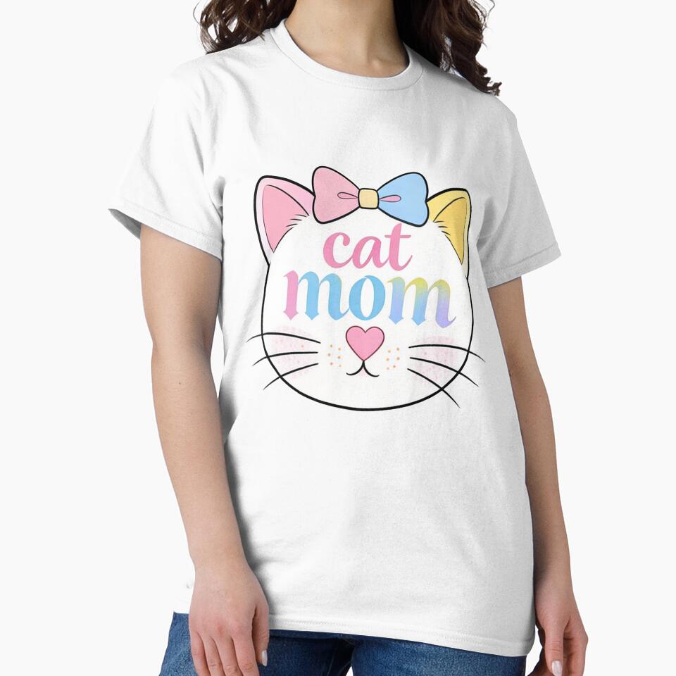 Cat Mom Floral Beach Summer Design by truongloc246 T-Shirts, Hoodie, Sweatshirt | BlankRebels.com (Image 2)