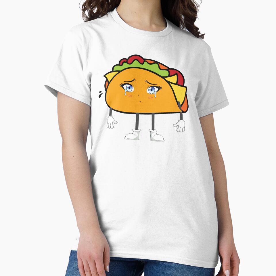 Kawaii sad taco by laatabiShirt