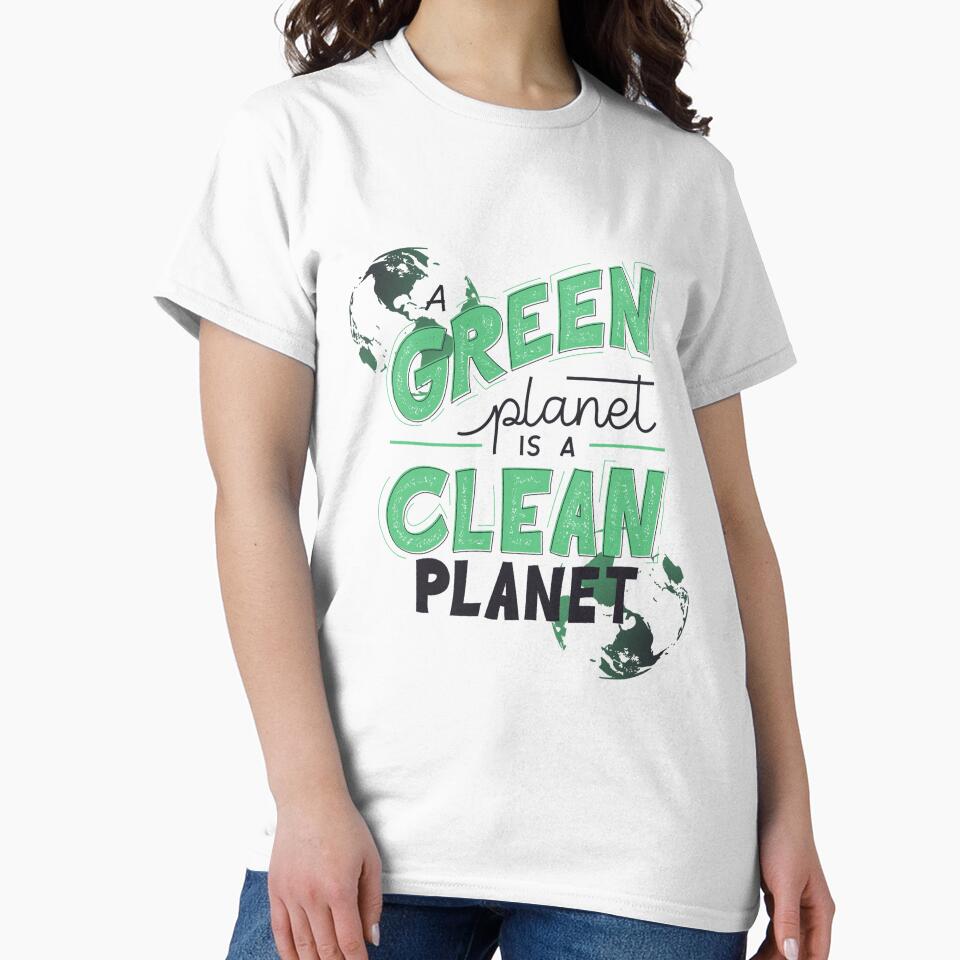 Sustainable Living: No Planet B, Just a Green Plan by JaaCreativeShop T-Shirts, Hoodie, Sweatshirt (Image 2)