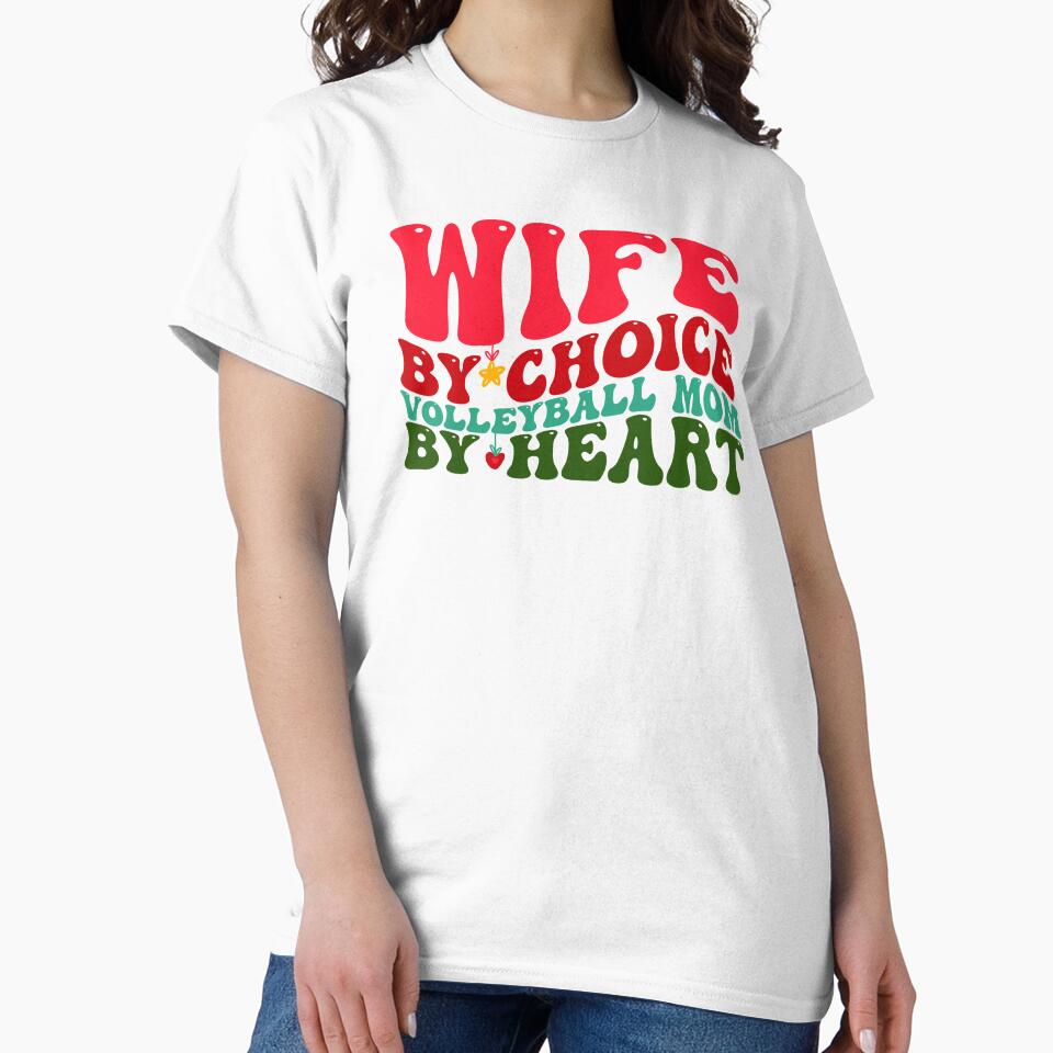 Volleyball Mom Wife Christmas Xmas Funny Groovy by aymanehammi