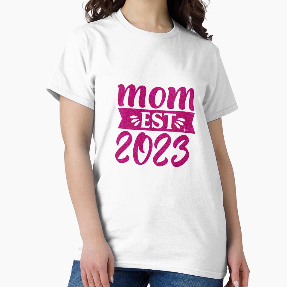 Mom est 2023 mother's day by Souushop T-Shirts, Hoodie, Sweatshirt | BlankRebels.com (Image 2)