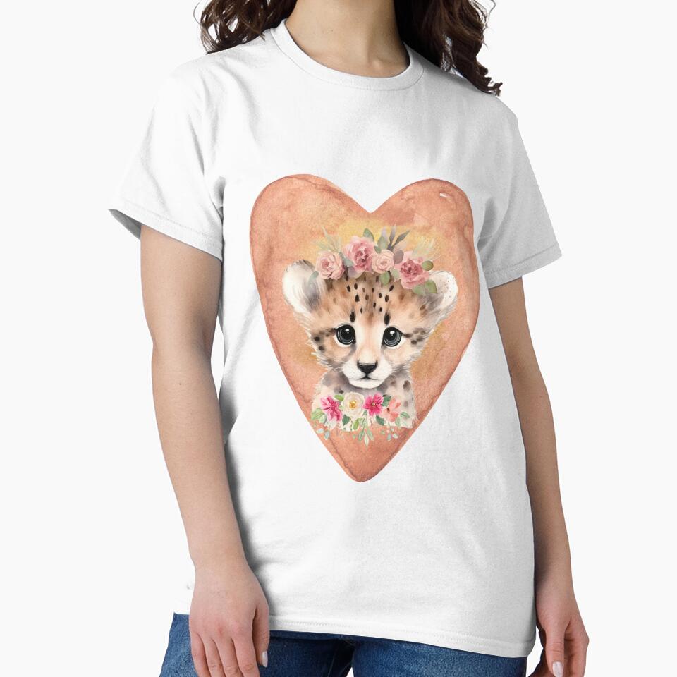 Sweet Cheetah: Adorable and Playful Design by GusiaTreasures T-Shirts, Hoodie, Sweatshirt | BlankRebels.com (Image 2)