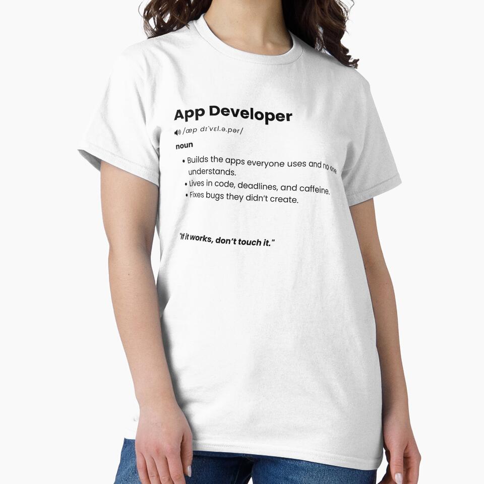 App Developer Definition | Funny Coding Gift for Software & App Developers by Yuli Club T-Shirts, Hoodie,... (Image 2)