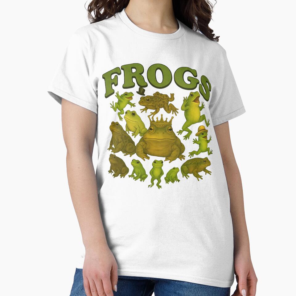 Funny Frogs Collage T-Shirts, Hoodie, Sweatshirt