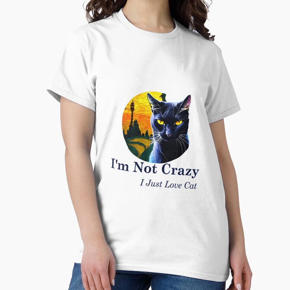 I'm Not Crazy I Just Love Cat 3 by vallass T-Shirts, Hoodie, Sweatshirt | BlankRebels.com (Image 2)