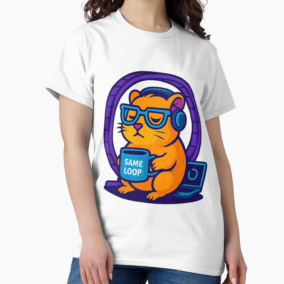 Same Loop – Hamster Dev Mode by PalmK T-Shirts, Hoodie, Sweatshirt | BlankRebels.com (Image 2)