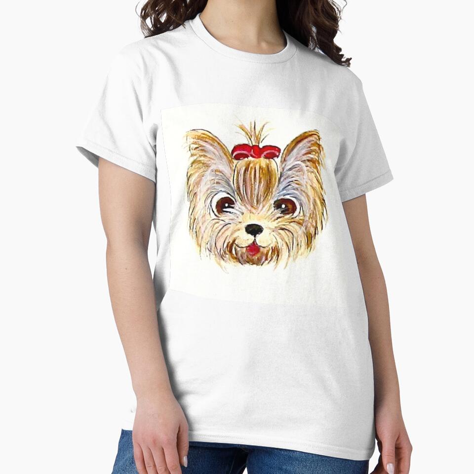 Yorkie Cartoon by PaintedbyCarol