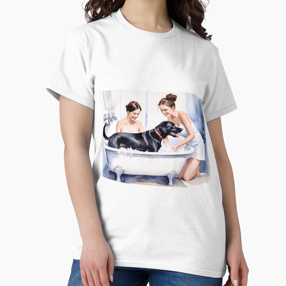 Dog in the bathtub by M-Y-A-R-T- T-Shirts, Hoodie, Sweatshirt | BlankRebels.com (Image 2)