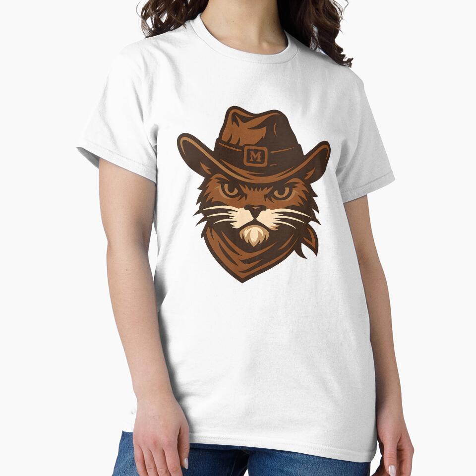Meowdy Cat – Cowboy Cat | Meowdy Pawtna | Western Cat Outlaw Mascot Design by Krmdesign T-Shirts, Hoodie,... (Image 2)
