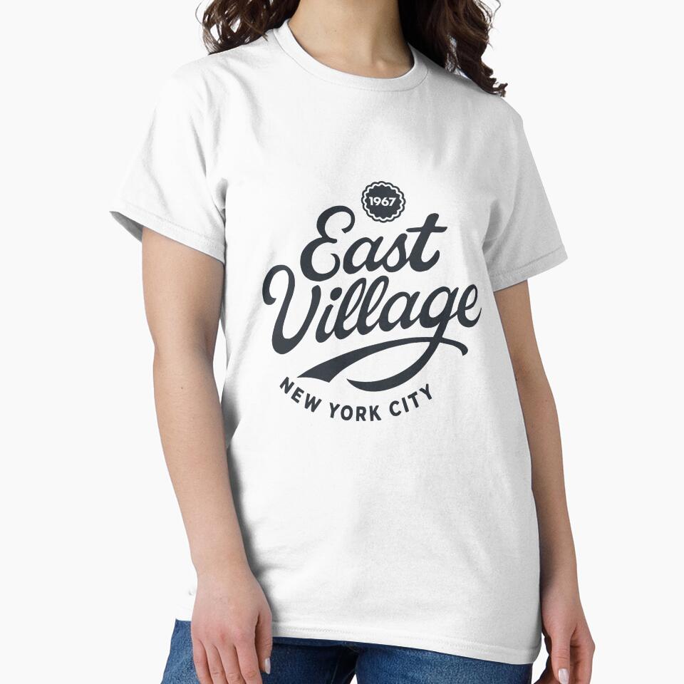 East Village Manhattan New York Script by Boogosh T-Shirts, Hoodie, Sweatshirt | BlankRebels.com (Image 2)