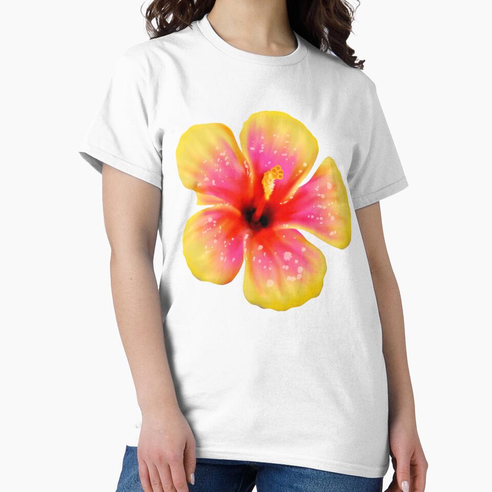 Yellow Hawaiian Flower by BlissfulBean T-Shirts, Hoodie, Sweatshirt | BlankRebels.com (Image 2)